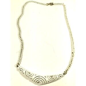 White Pendant Statement Bib Necklace Chunky Round Green Adjustable Chain Fashion